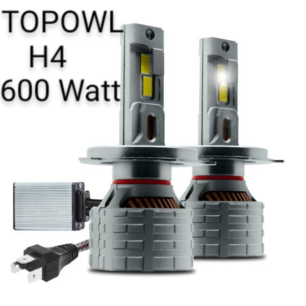 TOPOWL H4 Car Led Headlight Bulbs- Pack of 2 Bulbs
